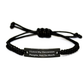 Havanese Dog Lovers' Funny Rope Bracelet Gifts from Family, Friends, or Coworkers for Mother's Day, Havanese Dog Mom, Dog Lovers, Funny Quote I Love My Havanese. People, Not So Much. - Image 1