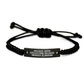 Antique Book Collecting Rope Bracelte with Funny Quote, Gifts from Family to Mother's Day, Adjustable Black Rope Jewelry - Image 1