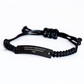 German Shepherd Mom Gifts, I Just Want To Be A Stay At Home Mom, Father's Day Rope Braceltes for Men, Black Stainless Steel Adjustable Wristband, From Friends - Image 2