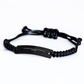 Psychiatrist Dad Rope Bracelet, Funny Quote, Mother's Day Unique Gifts from Men to Women, Black Stainless Steel, Adjustable, Organza Bag - Image 2