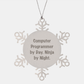 Computer Programmer Ninja Snowflake Ornament Gifts from Friends, Funny Quote, Christmas Unique Ideas - Image 1