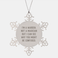 Warden Gifts, Warden Snowflake Ornament, Funny Quote, Christmas Unique Gifts for Men from Friends - Image 1