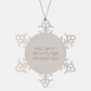 Flight Attendant Gifts from Friends, Funny Snowflake Ornament for Christmas, Keep Calm Or I Will Use My Flight Attendant Voice - Image 1