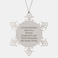 Dental Hygienist Gifts, Funny Quote Snowflake Ornament, Gifts from Family for Men, Unique Christmas Unique Gifts for Her - Image 1