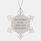 Tax Preparer Gifts for Men - Snowflake Ornament, Funny Quote, Premium Stainless Steel, Christmas Unique Gifts from Dad - Image 1