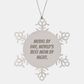 Model Gifts by Day, Funny Snowflake Ornaments by Night, Christmas Unique Gifts from Family to Model - Image 1