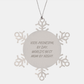 Vice-Principal Gifts, Funny Snowflake Ornament by Day, World's Best Mom By Night, Christmas Unique Gifts from Friends - Image 1