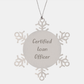 Funny Certified Loan Officer Gifts from Friends for Loan Officer Snowflake Ornament, Unique Christmas Unique Gift Ideas for Loan Officer - Image 1