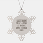 Funny Cane Corso Dog Gifts for Men - Snowflake Ornament from Dad - Christmas Unique Presents - Image 1