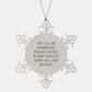Funny Grandmother Gifts from Family to Snowflake Ornament, 'They Call Me Grandmother Because Partner In Crime Makes Me Sound Like A Bad Influence' Christmas Unique Presents - Image 1