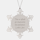 Funny Receptionist Gifts, Snowflake Ornament for Friends, This Is What An Awesome Receptionist Looks Like, Gifts from Men to Women, Family, Coworkers, Christmas Unique Presents - Image 1