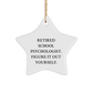 Funny School Psychologist Gifts for Christmas - 'Figure It Out Yourself' Star Ornament from Friends and Family - Image 1