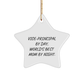 Vice-Principal Gifts from Friends, Vice-Principal By Day, World's Best Mom By Night., Star Ornament for Christmas - Image 1