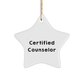 Counselor Gifts from Friends, 'You're a Star!' Certified Counselor Star Ornament, Christmas Unique Gifts for Counselors, Men, Women, Family - Image 1
