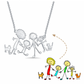 Kids Drawing Necklace - 925 Sterling Silver