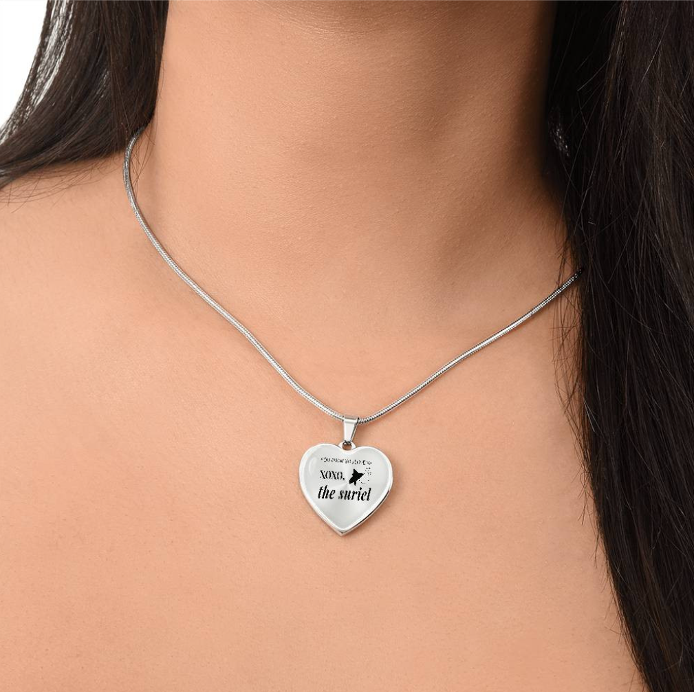 Personalized Acotar Xoxo The Suriel Necklace