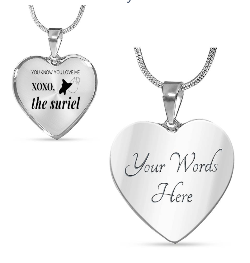 Personalized Acotar Xoxo The Suriel Necklace