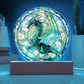 Stained Glass Style Dragon Plaque and Night Light