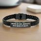 Model by Day, World's Best Mom by Night - Interlaced Leather Bracelet, Funny Quote, Mother's Day Unique Gifts from Men to Model