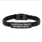 Model by Day, World's Best Mom by Night - Interlaced Leather Bracelet, Funny Quote, Mother's Day Unique Gifts from Men to Model