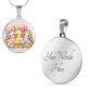 Cute Bunny Necklace or Keychain, Easter Bunny Trio Jewelry, Pastel Rabbit Pendant for Teen Girl, Easter Basket Stuffer Gift