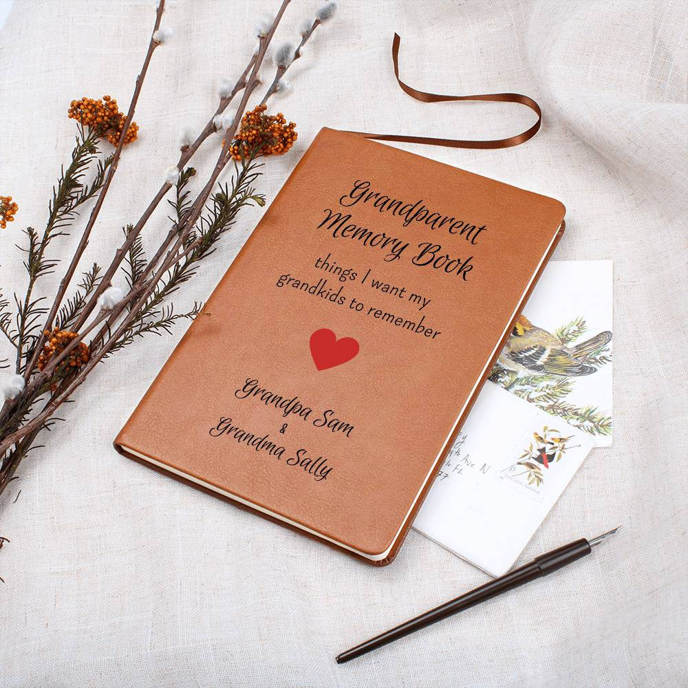 Personalized Grandparent Memory Book Journal