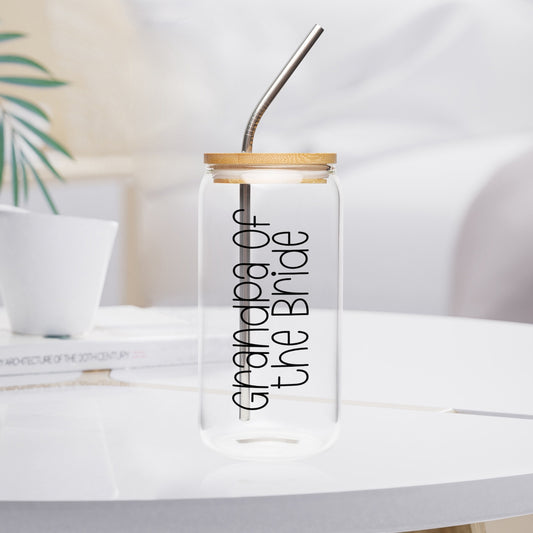 Grandpa Of The Bride Tumbler with Bamboo Lid