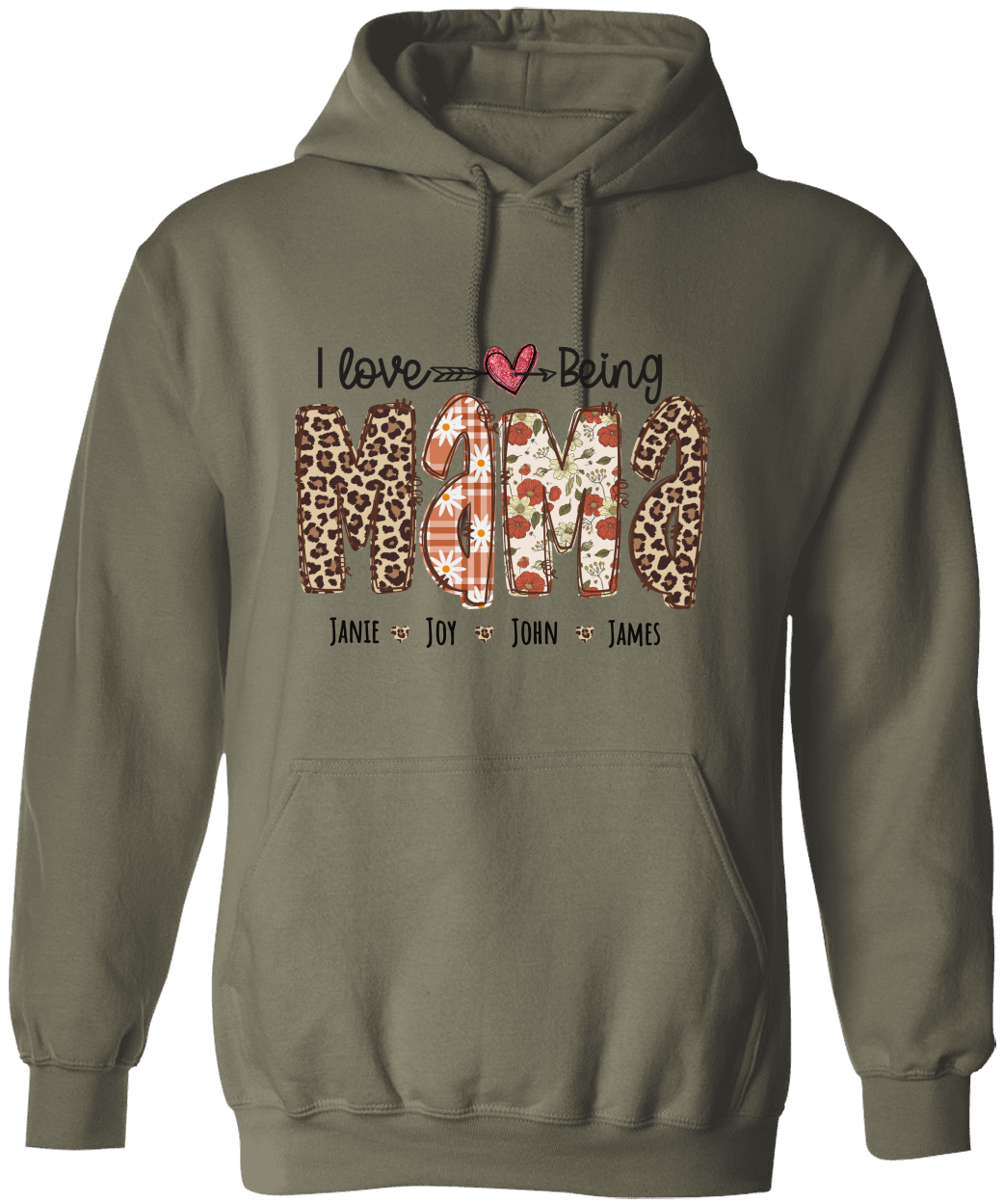 Personalized Love Mama Hoodie