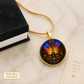 250 Years of Independence Necklace or Keychain Stained Glass Style Independence Hall USA Patriotic Commemorative Limited Edition