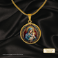 Mary and Baby Jesus Necklace or Keychain, Catholic Necklace, Virgin Mary Jewelry, Religious Keepsake Gift
