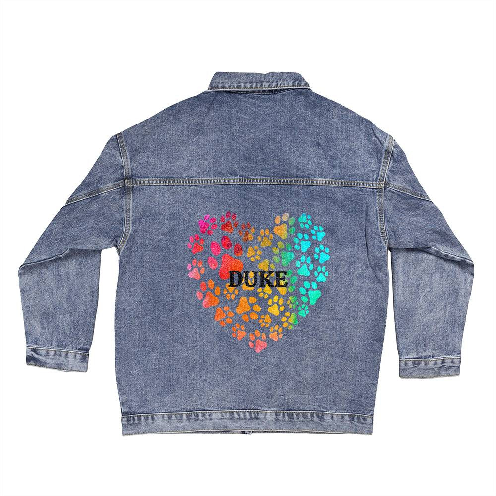 Personalized Dog Lover Denim Jacket