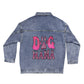 Pink Leopard Dog Mama Denim Jacket