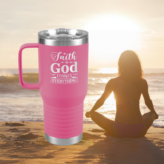 Hot Pink Christian Tumbler