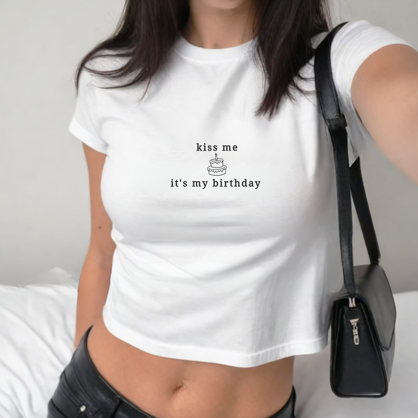 Kiss Me It's My Birthday Baby Tee