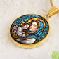 Personalized Virgin Mary & Baby Jesus Necklace