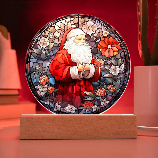 Vintage Santa Acrylic Plaque