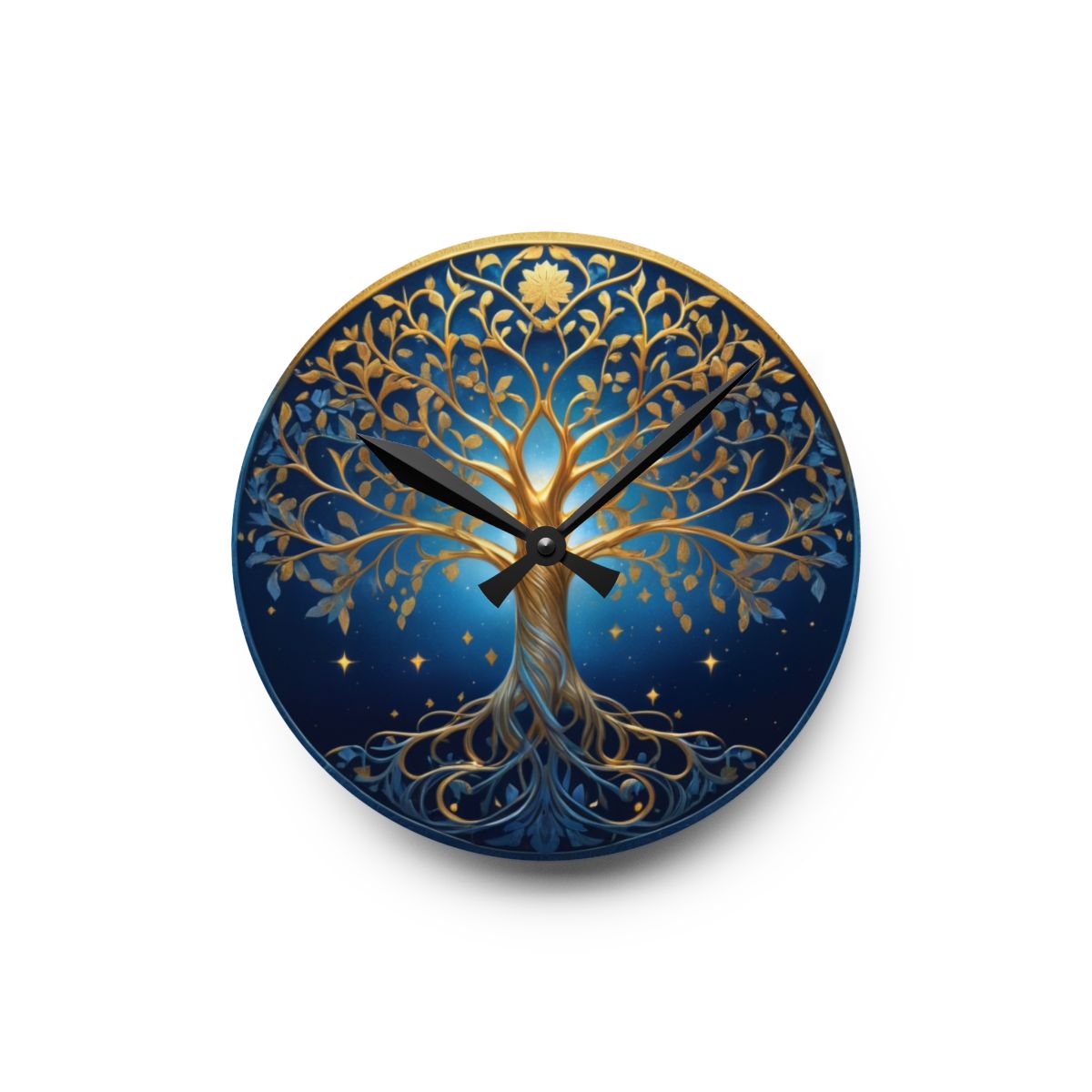 Starry Night Tree of Life Custom Clock