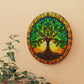 Yellow and Green Tree of Life Custom Clock