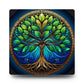 Stained Glass Tree of Life Acrylic Clock