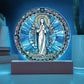 Personalized Virgin Mary Art Plaque