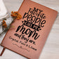 My Favorite People Call Me Mom Leather Journal Notebook
