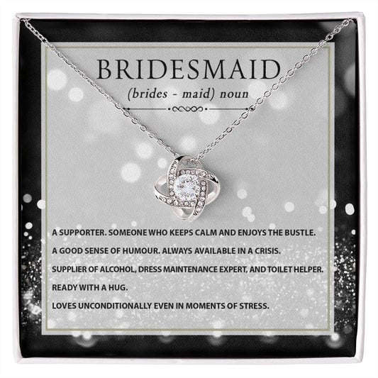 Bridesmaid | Noun | Love Knot Necklace