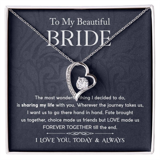 Beautiful Bride | Forever Together | Forever Love Necklace