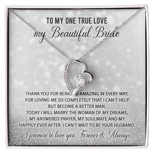 One True Love | My Beautiful Bride | Love Knot Necklace