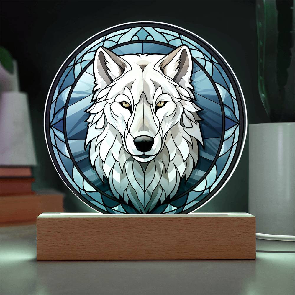 Winter Wolf LED Light Plaque and Ornament