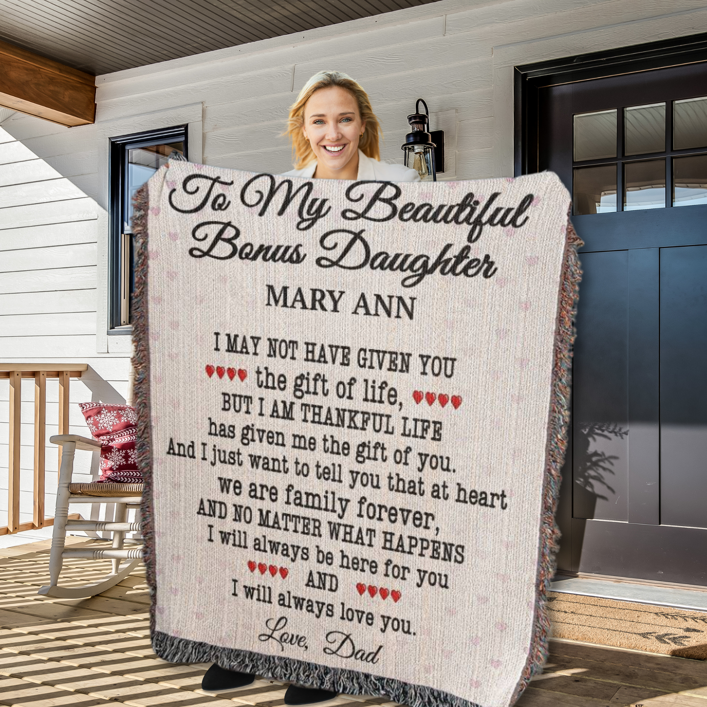 Step Daughter Blanket - Personalized