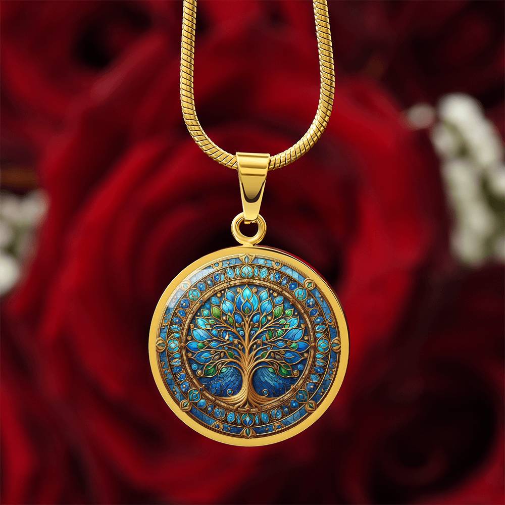 Stained Glass Tree of Life Necklace and Bracelet