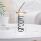 Groom Wedding Tumbler with Bamboo Lid