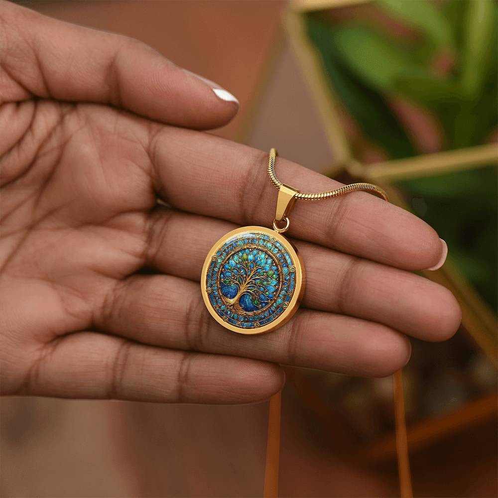 Stained Glass Tree of Life Necklace and Bracelet