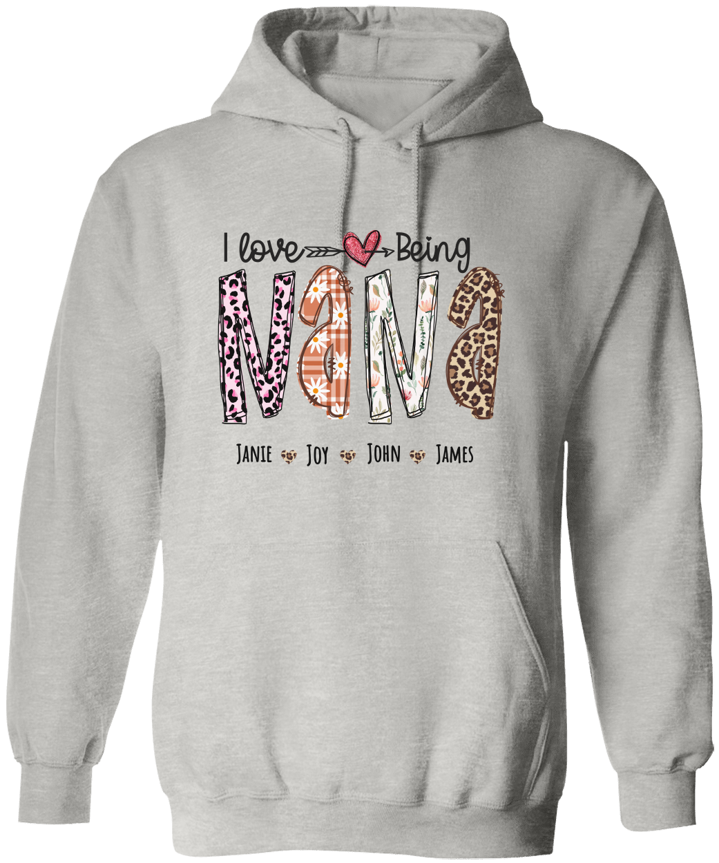 Personalized Love Being Nana Hoodie